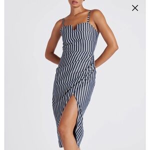 Bishop + Young Seville Corset Dress in stripe
